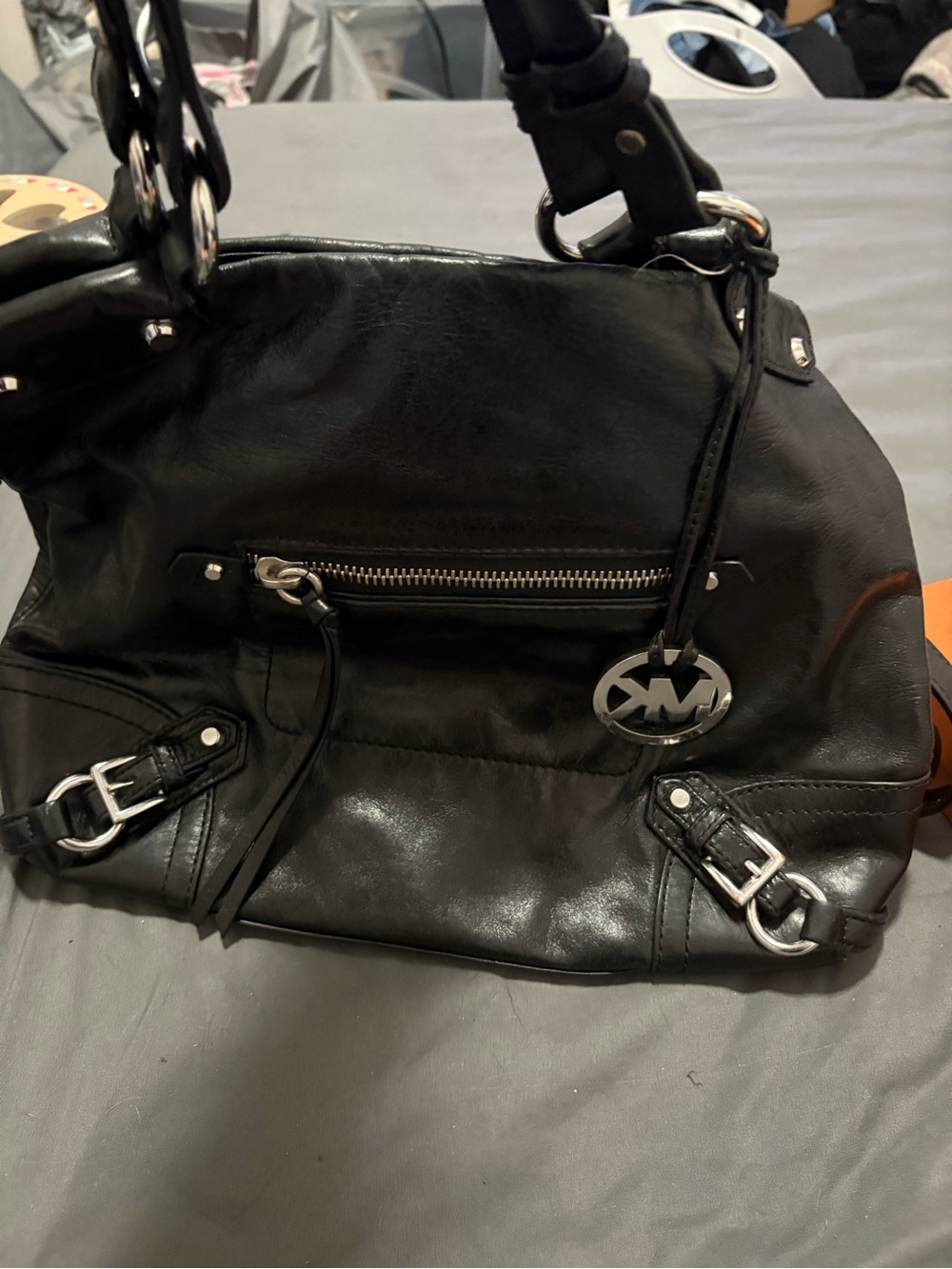 Michael Kors Black Leather Shoulder Bag